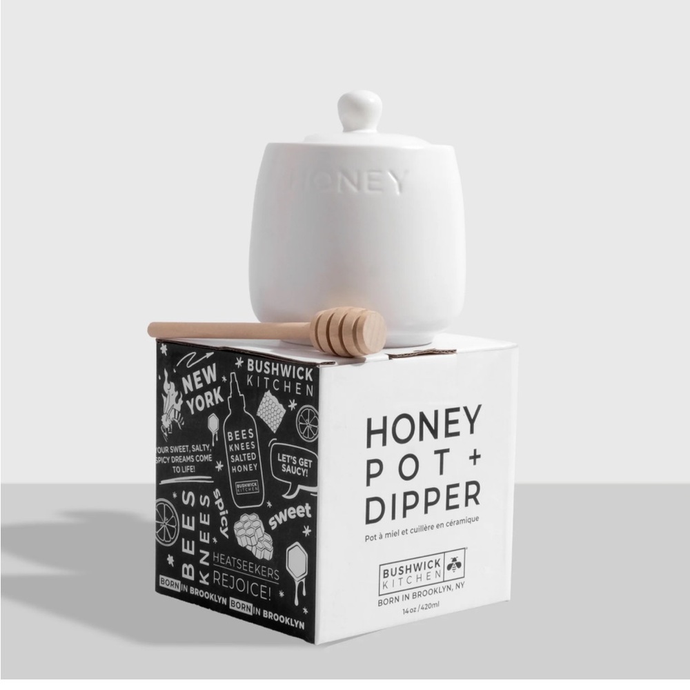 Bushwick Kitchen Honey Pot with Dipper, Brand new and giftable